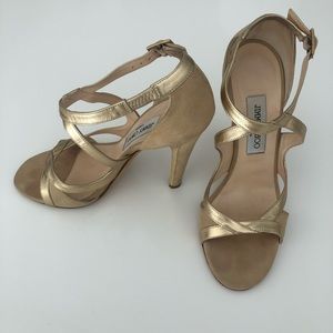 Jimmy Choo suede and leather heel Sandals